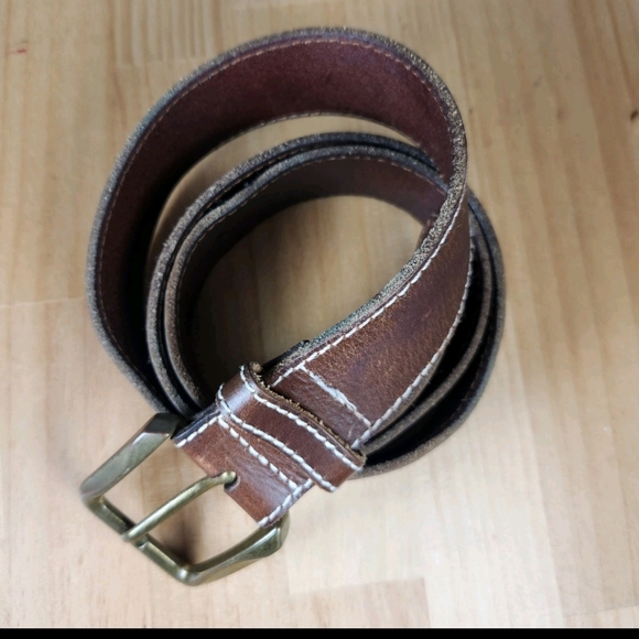 BED STU Shepherd Belt Men's Extra Large Brown Genuine Leather Tooled - Picture 3 of 7